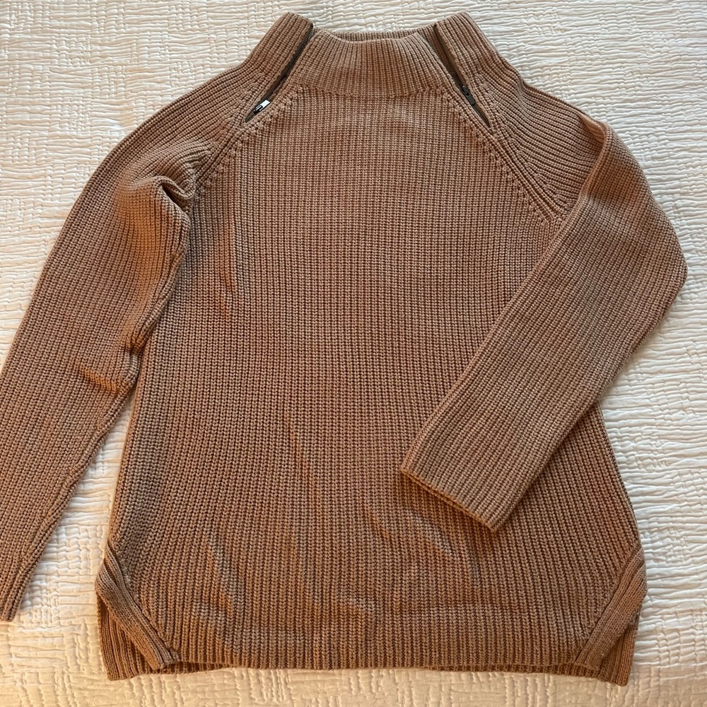 Banana Republic Zip Funnel Neck Sweater